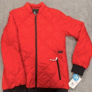 Volcom Casco down puffer jacket women’s small NWT